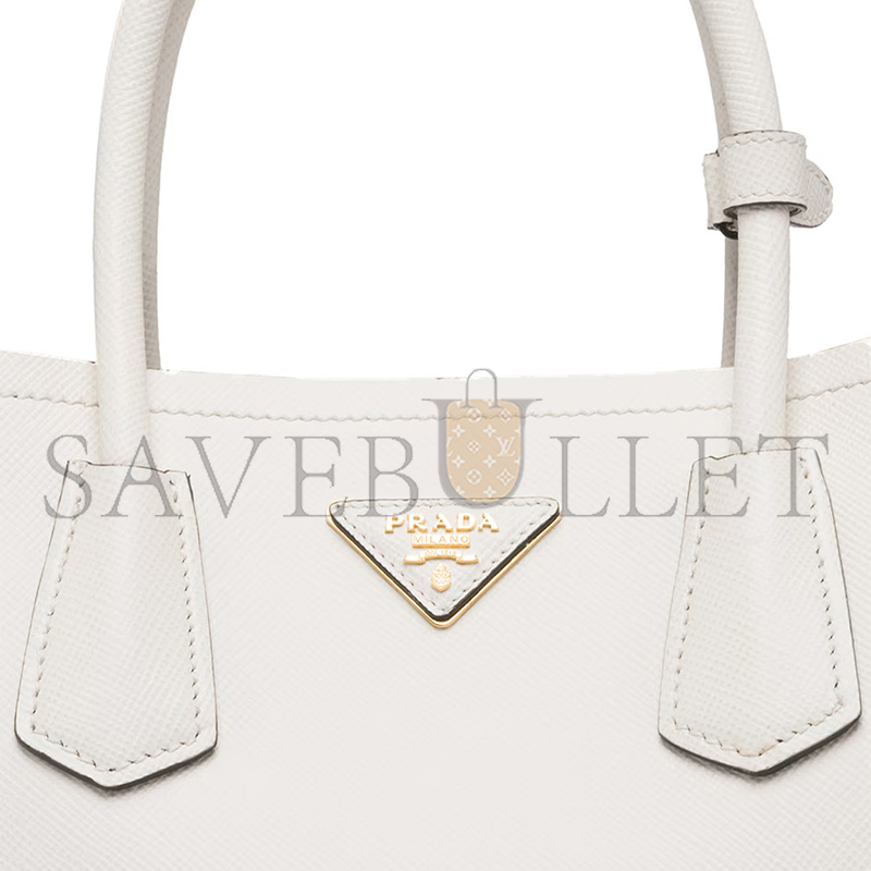 Pra*a medium double saffiano leather bag 1bg775 (33*25*14.5cm)